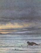 william r clark debba utsikt fran mcmurdosundet malades av dr rdward wilsom, som var naturvetenskaplig deltagare i scotts bada expeditioner. oil painting